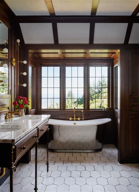 tudor style bathroom renovation